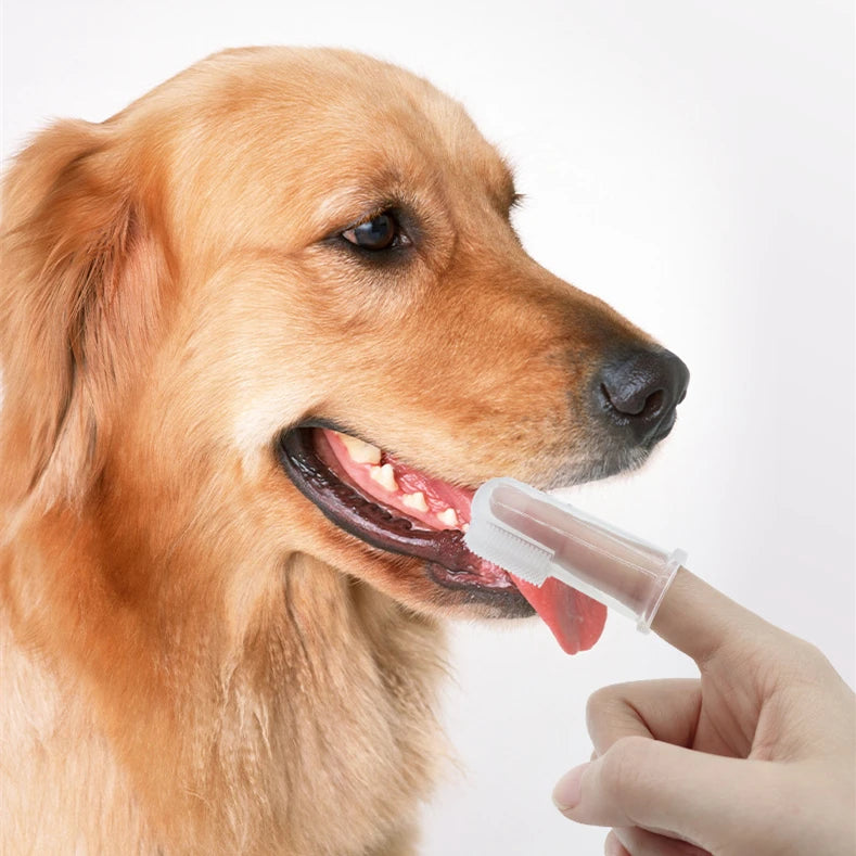 Super Soft Dog Toothbrushes Cleaning Finger Brush For Dog and Cat Grooming Nontoxic Teethbrush Dental Care Pet Products