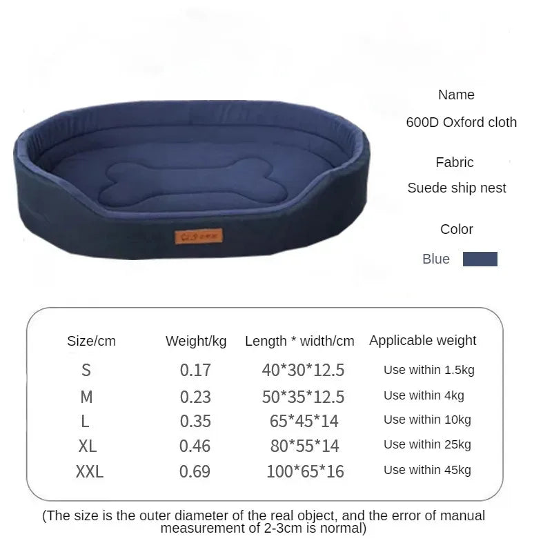 Fluffy Pet Bed Sofa - Cushion Mat for Small to Large Dogs & Cats