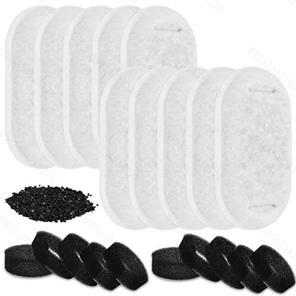 Water Fountain Replacement Filters - Activated Carbon for Pet Fountains
