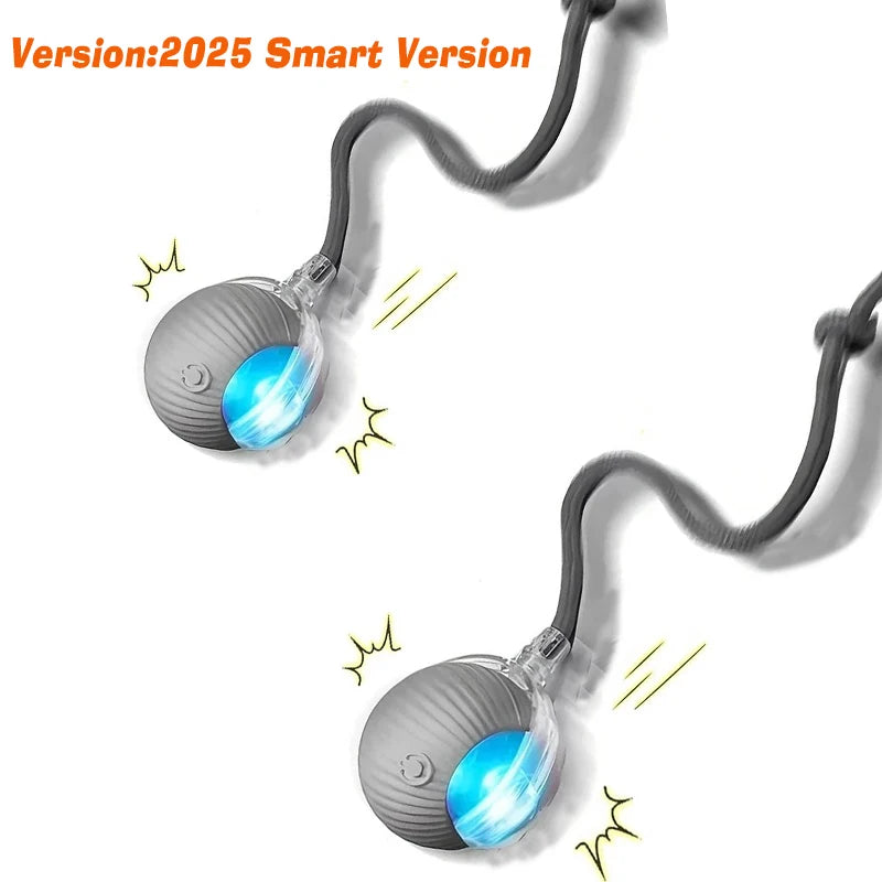 Smart Interactive Dog Ball - Automatic Rolling Rechargeable Toy