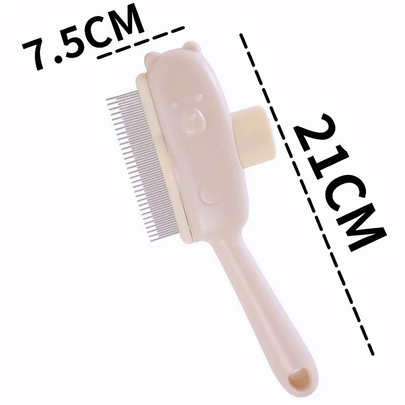 Self-Cleaning Pet Grooming Brush - One-Button Hair Removal Magic