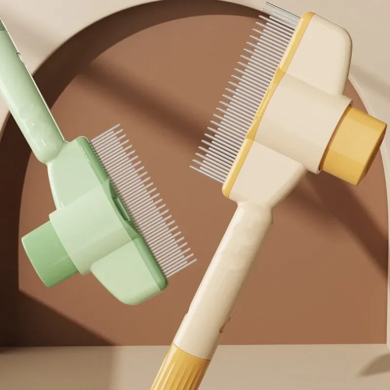 Self-Cleaning Pet Grooming Brush - One-Button Hair Removal Magic