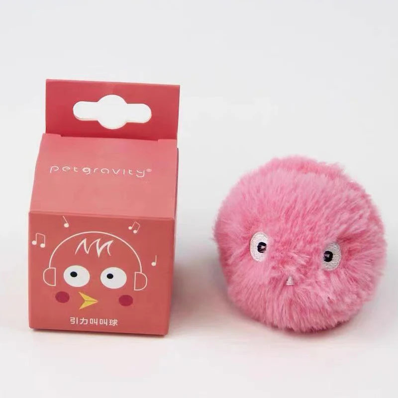 1/3Pcs Interactive Ball Smart Cat Dog Toys Plush Electric Catnip Training Toy Kitten Touch Sounding Pet Product Squeak Toy Ball