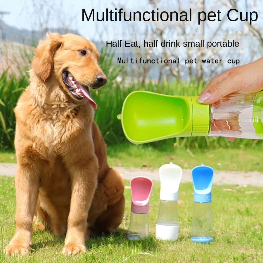 Pet Travel Tumbler - Portable Dog Walking Water & Food Cup