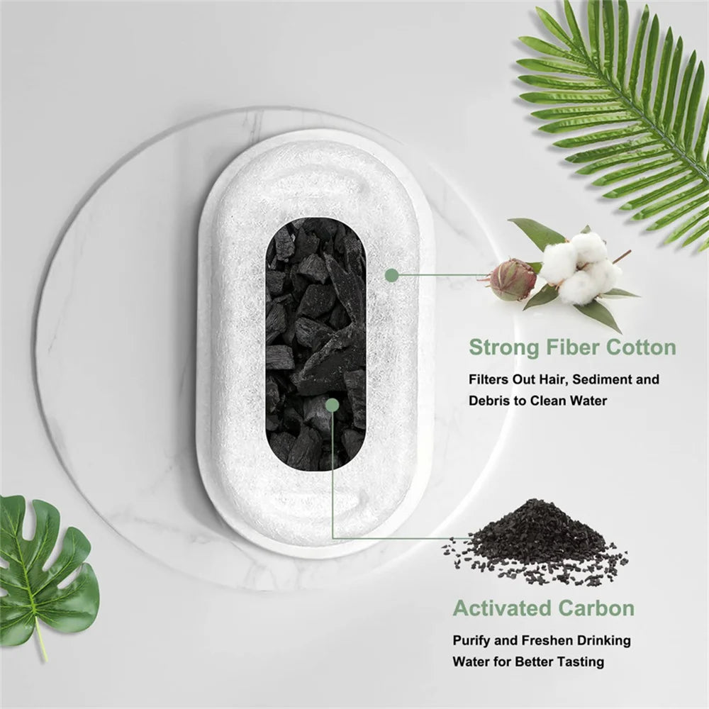 Water Fountain Replacement Filters - Activated Carbon for Pet Fountains