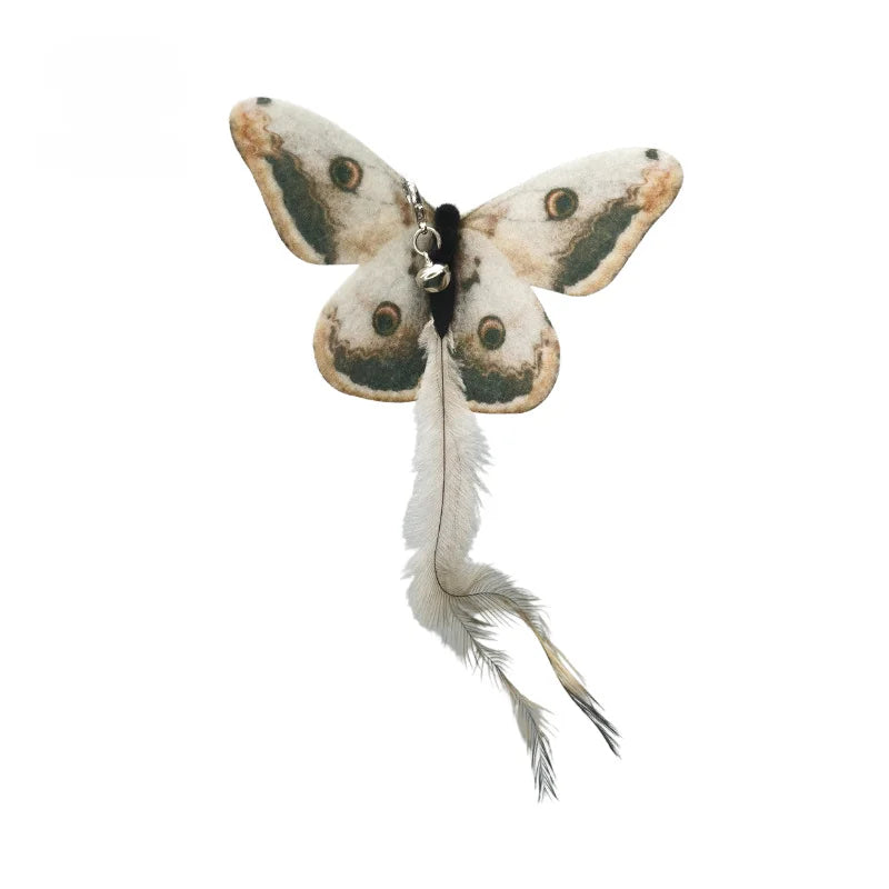 Hands-Free Cat Wand - Bird Feather Toy with Suction Cup & Bell