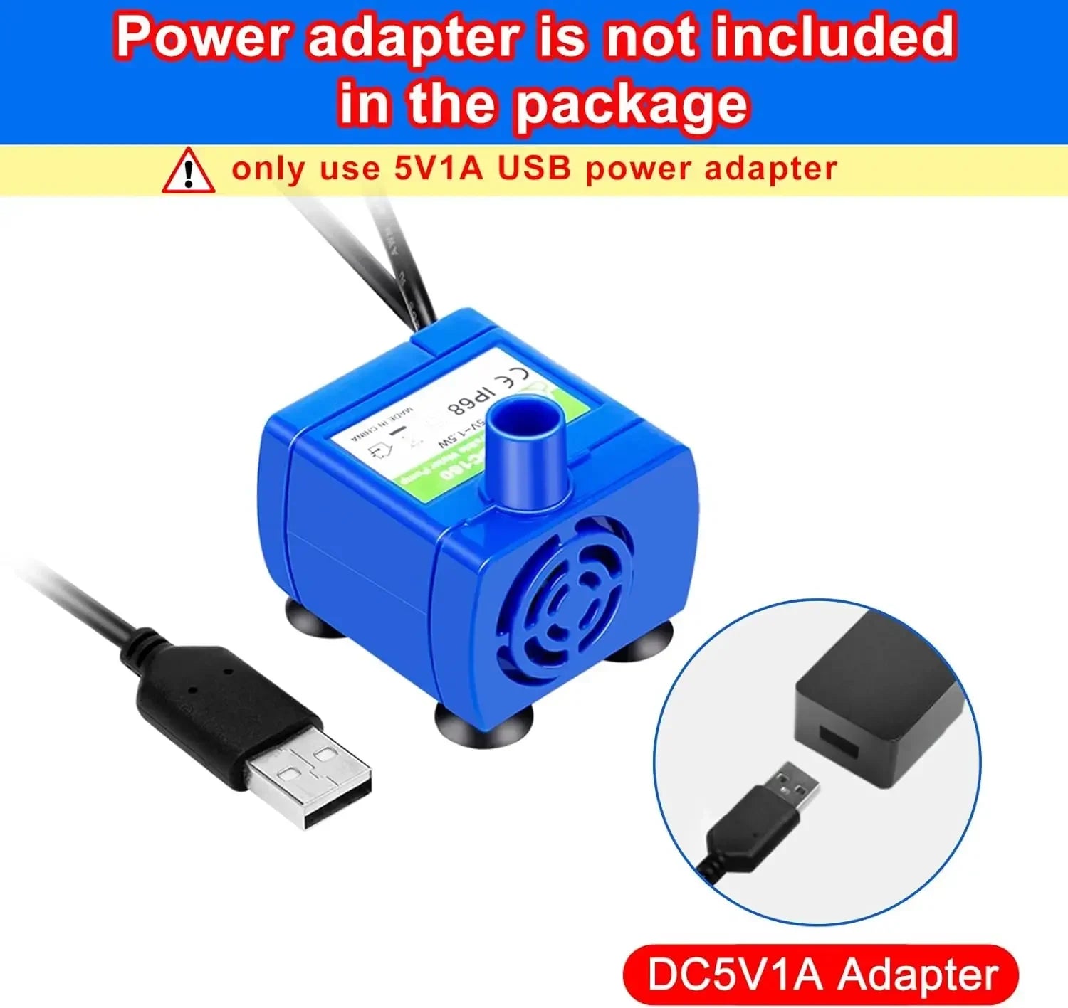 Water Pump LED Light Motor - Cat Fountain Replacement Part