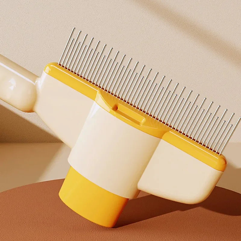 Self-Cleaning Pet Grooming Brush - One-Button Hair Removal Magic