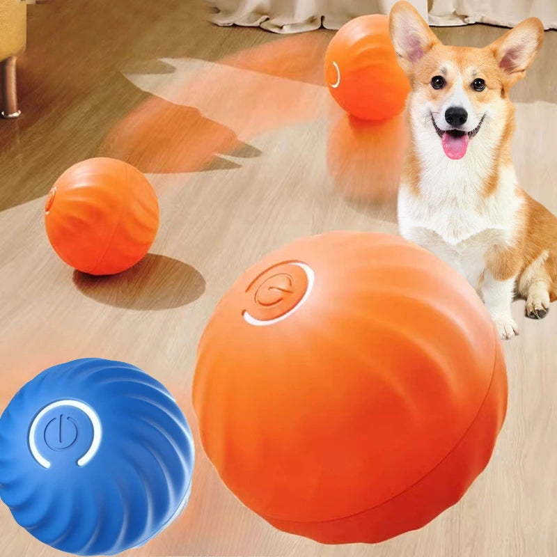 Smart Automatic Dog Toy Ball - USB Jumping & Rotating Interactive Ball