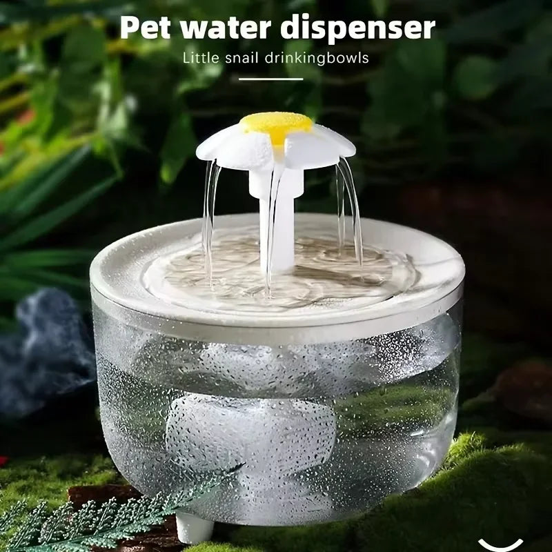 1200mL Pet Water Fountain - USB Electric Auto Filter Cat Drinker