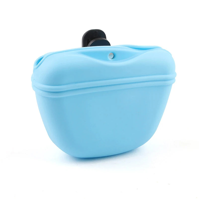 Pet Feeding Bag - Portable Silicone Snack Pouch for Outdoor Training