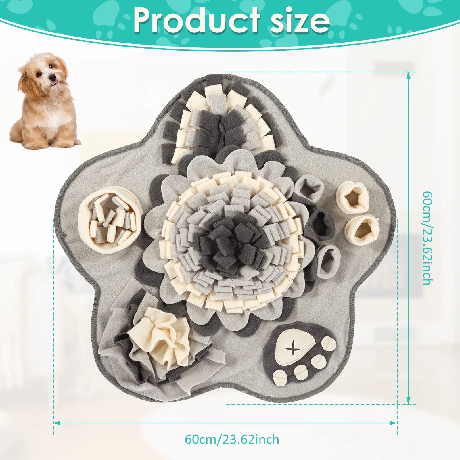Premium Dog Snuffle Mat - Stress Relief & Natural Foraging Toy