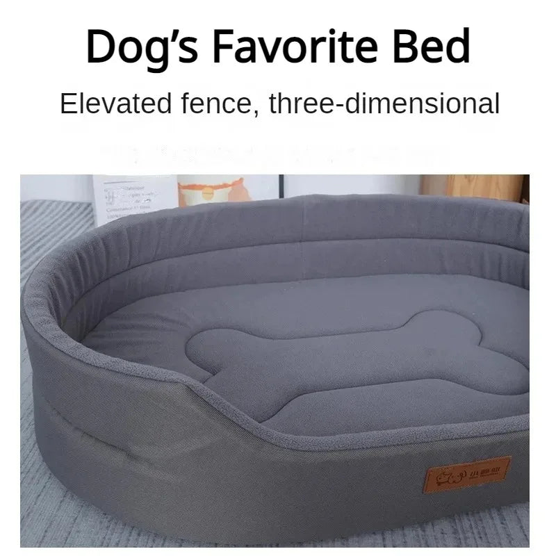 Fluffy Pet Bed Sofa - Cushion Mat for Small to Large Dogs & Cats