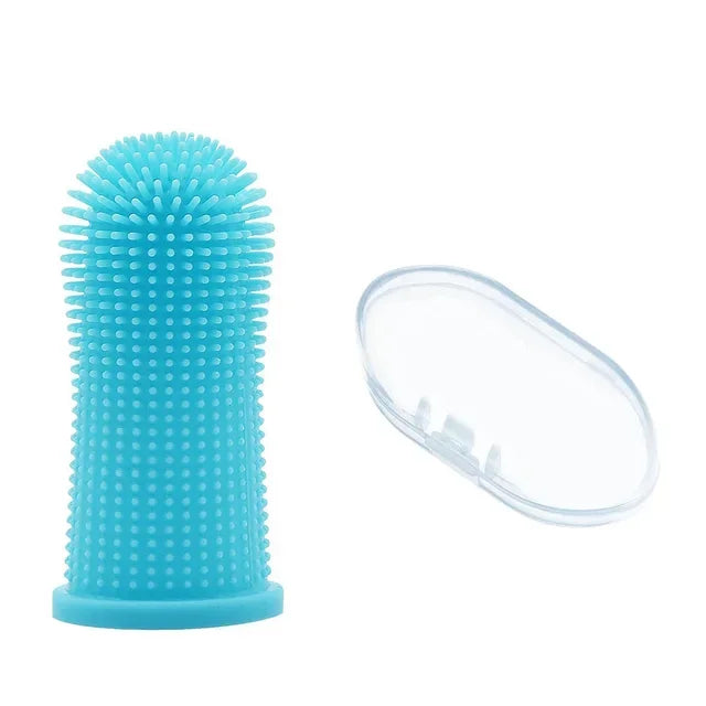 Super Soft Pet Finger Toothbrush - Nontoxic Silicone for Teeth & Breath Care