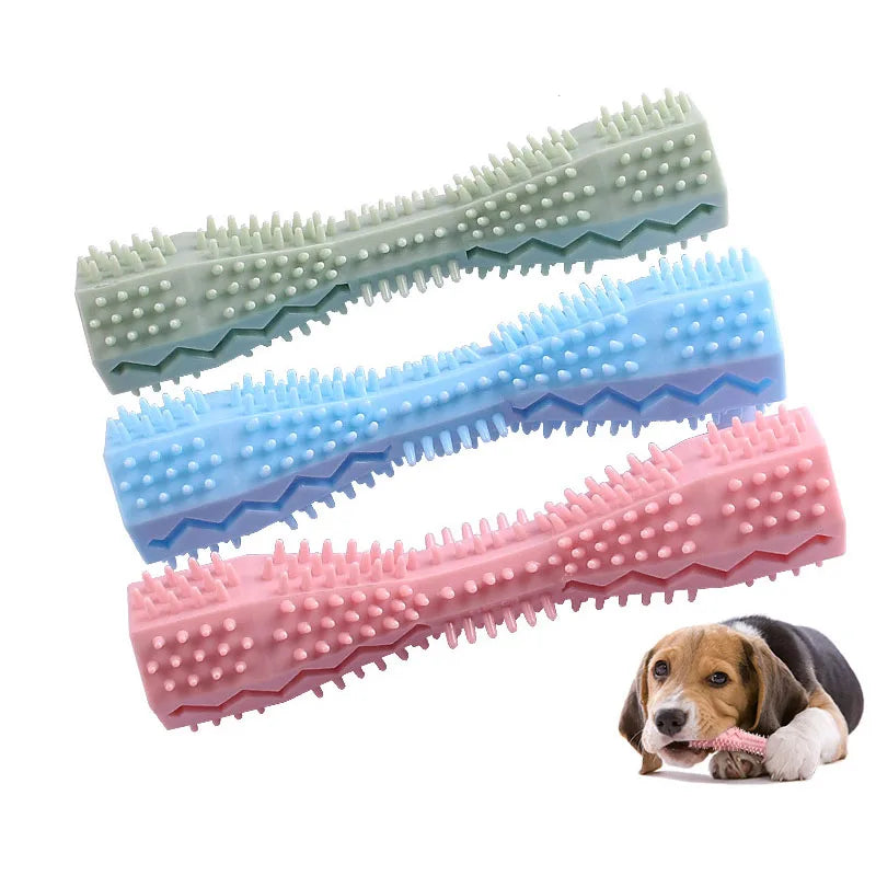 Dog Toothbrush Chew Toy - Self-Cleaning Dental Care Stick