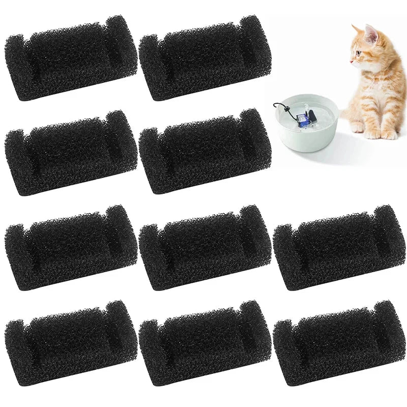 Pet Drinking Sponge Filters - 1/4/10 Pack for Water Fountains