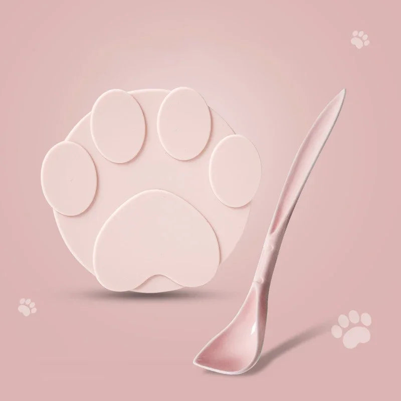 Portable Silicone Pet Food Lid - 2-in-1 Sealer Spoon for Fresh Storage