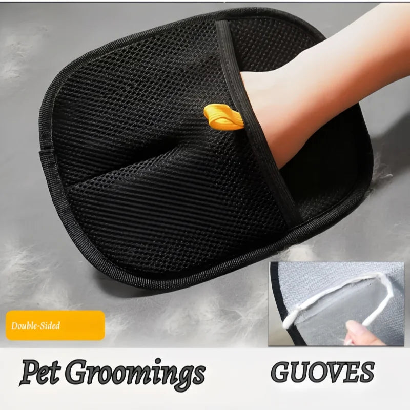 Magic Pet Hair Removal Gloves - Electrostatic Grooming Tool