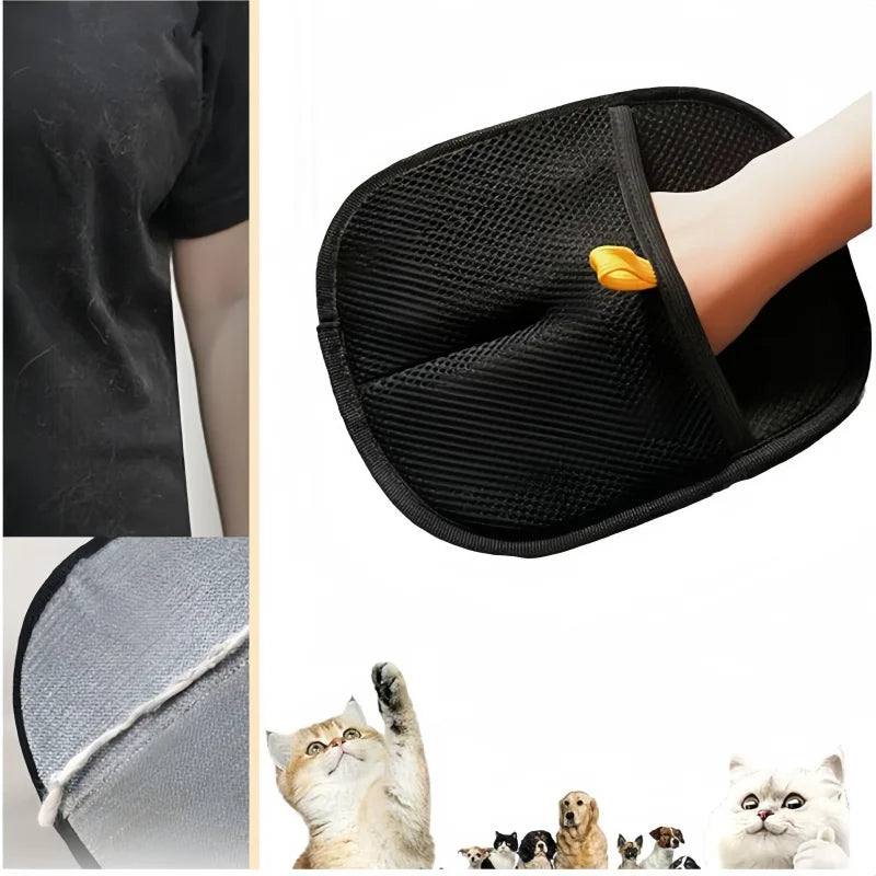 Magic Pet Hair Removal Gloves - Electrostatic Grooming Tool