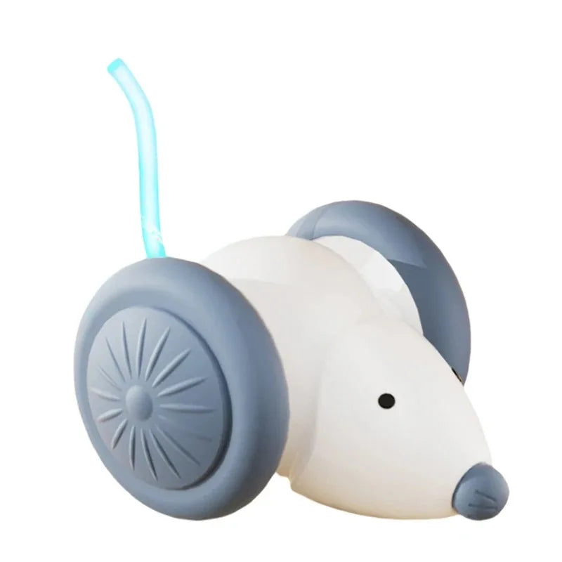 Electric Mouse Car - Smart Interactive Cat Toy with Obstacle Avoidance