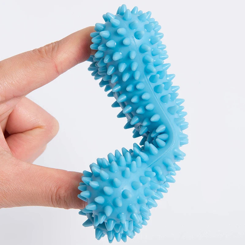 TPR Knot Dog Toys - Bite Resistant Dental Chew for Small Dogs