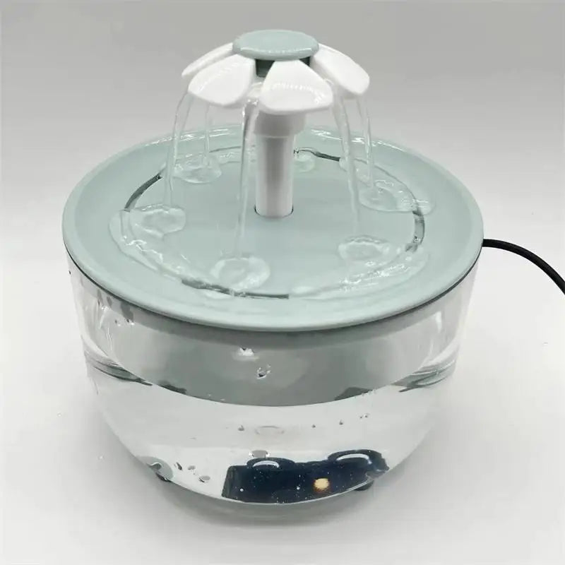 Ultra-Quiet Cat Water Fountain - 1L Capacity with Filter