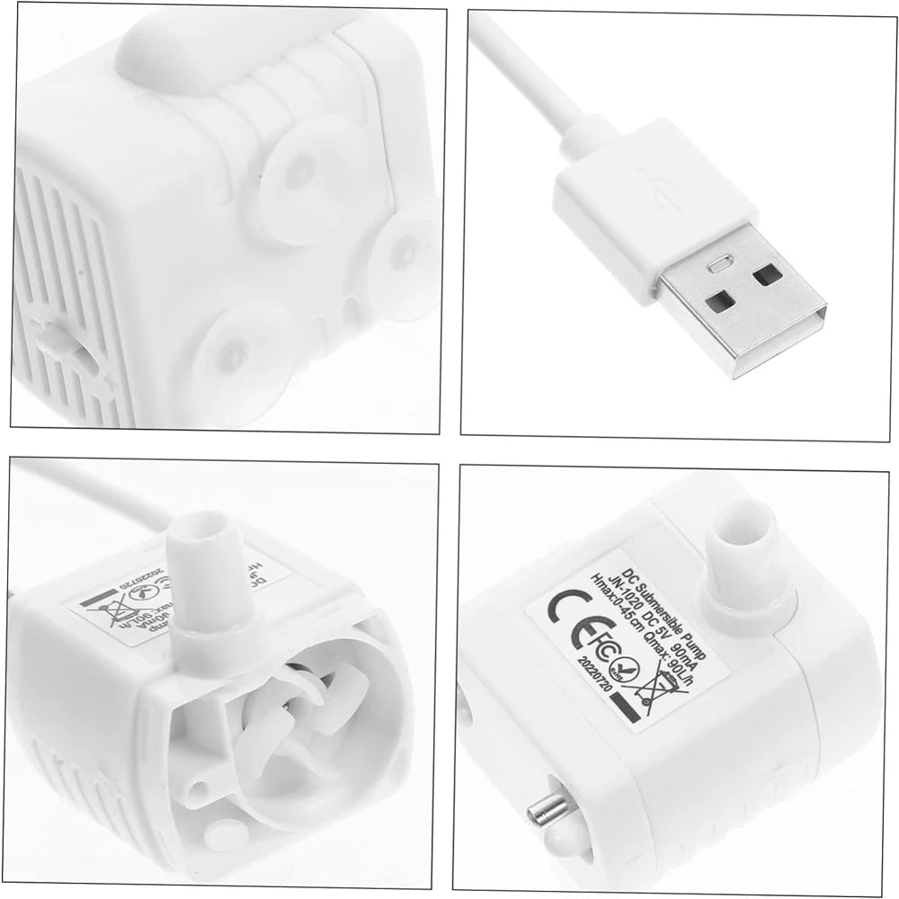 5V USB Water Pump - Cat Fountain Replacement Pump with Light