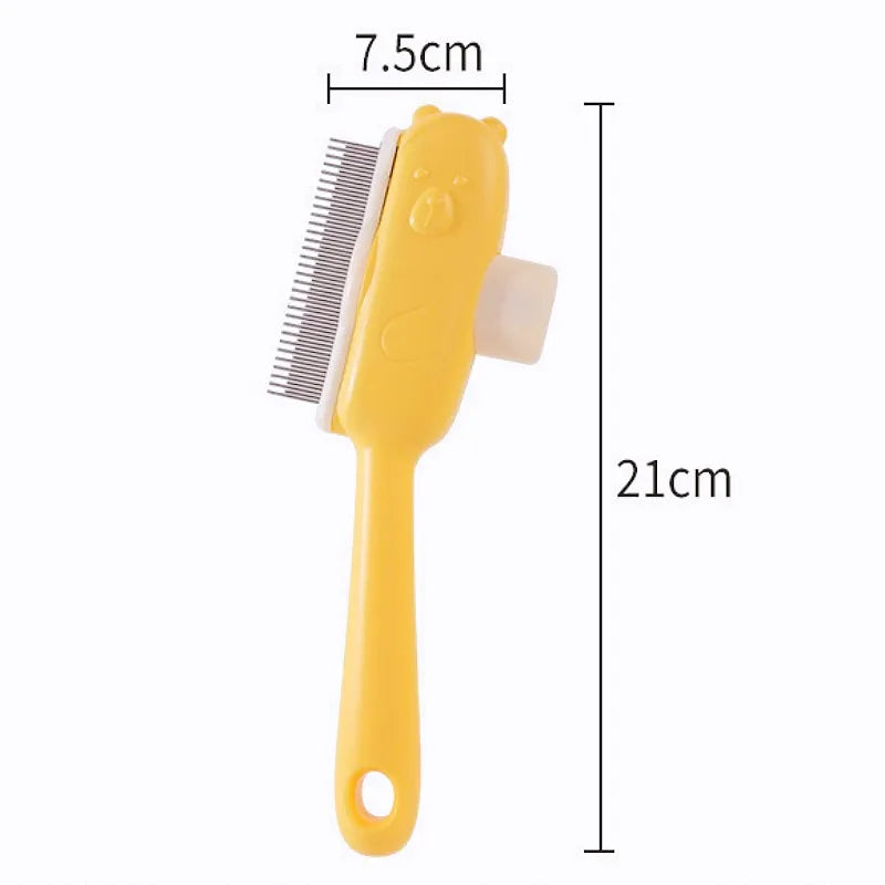 Self-Cleaning Pet Grooming Brush - One-Button Hair Removal Magic