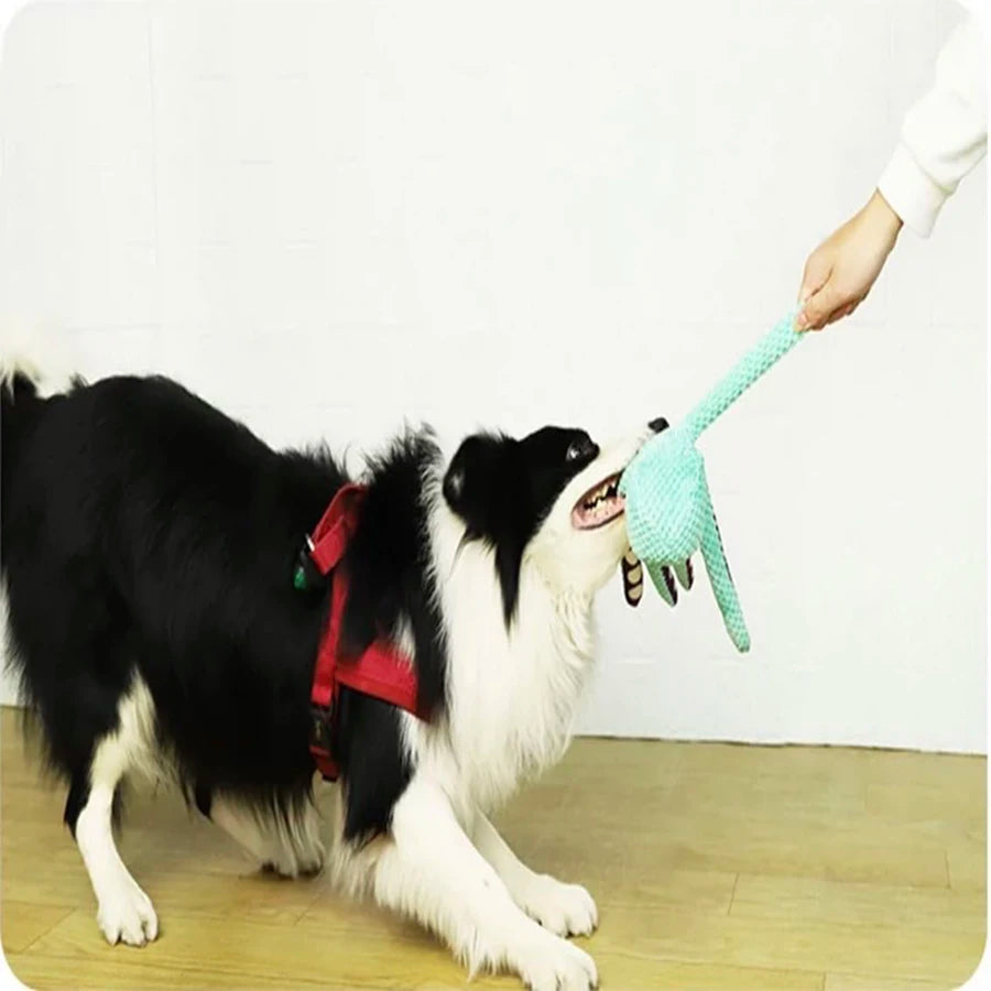 Interactive Plush Octopus Dog Toy - Sound & Anti-Demolition