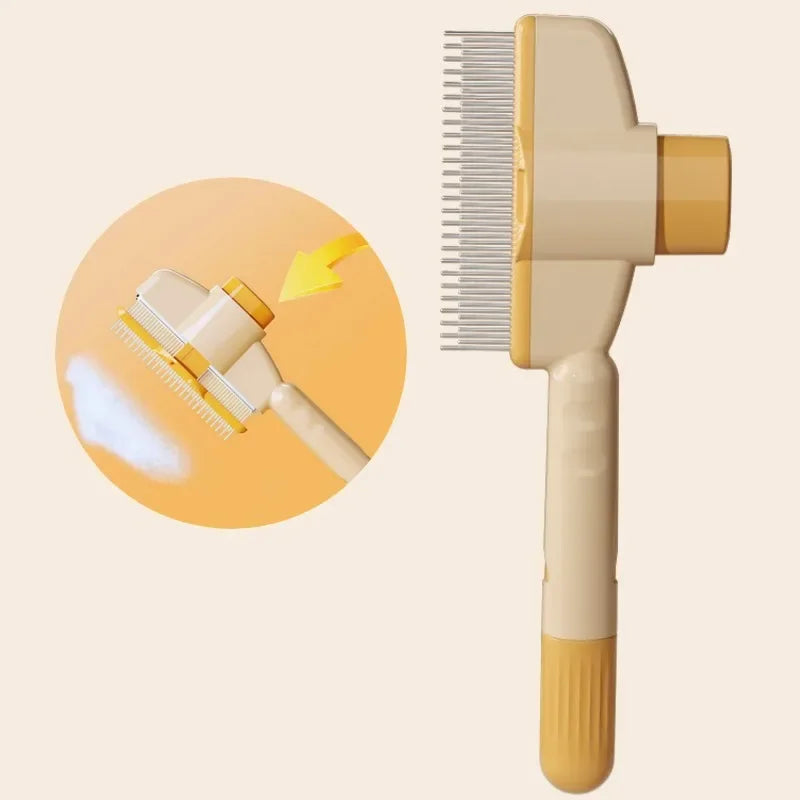 Self-Cleaning Pet Grooming Brush - One-Button Hair Removal Magic