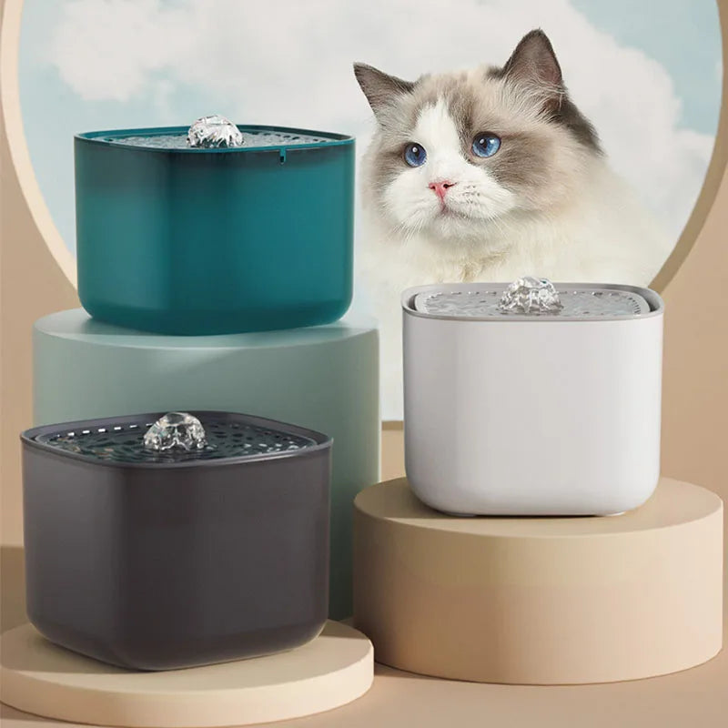3L Pet Water Fountain - USB Electric with Automatic Induction & Filtering