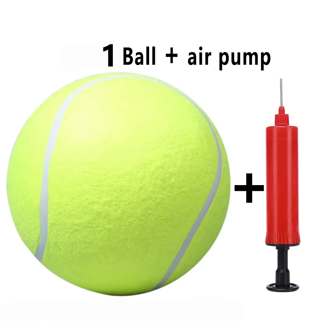 Giant Inflatable Tennis Ball - 7/9.5 Inch with Air Pump