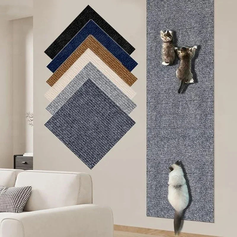 Cat Scratching Mat - Self-Adhesive Furniture Protector & Scratcher