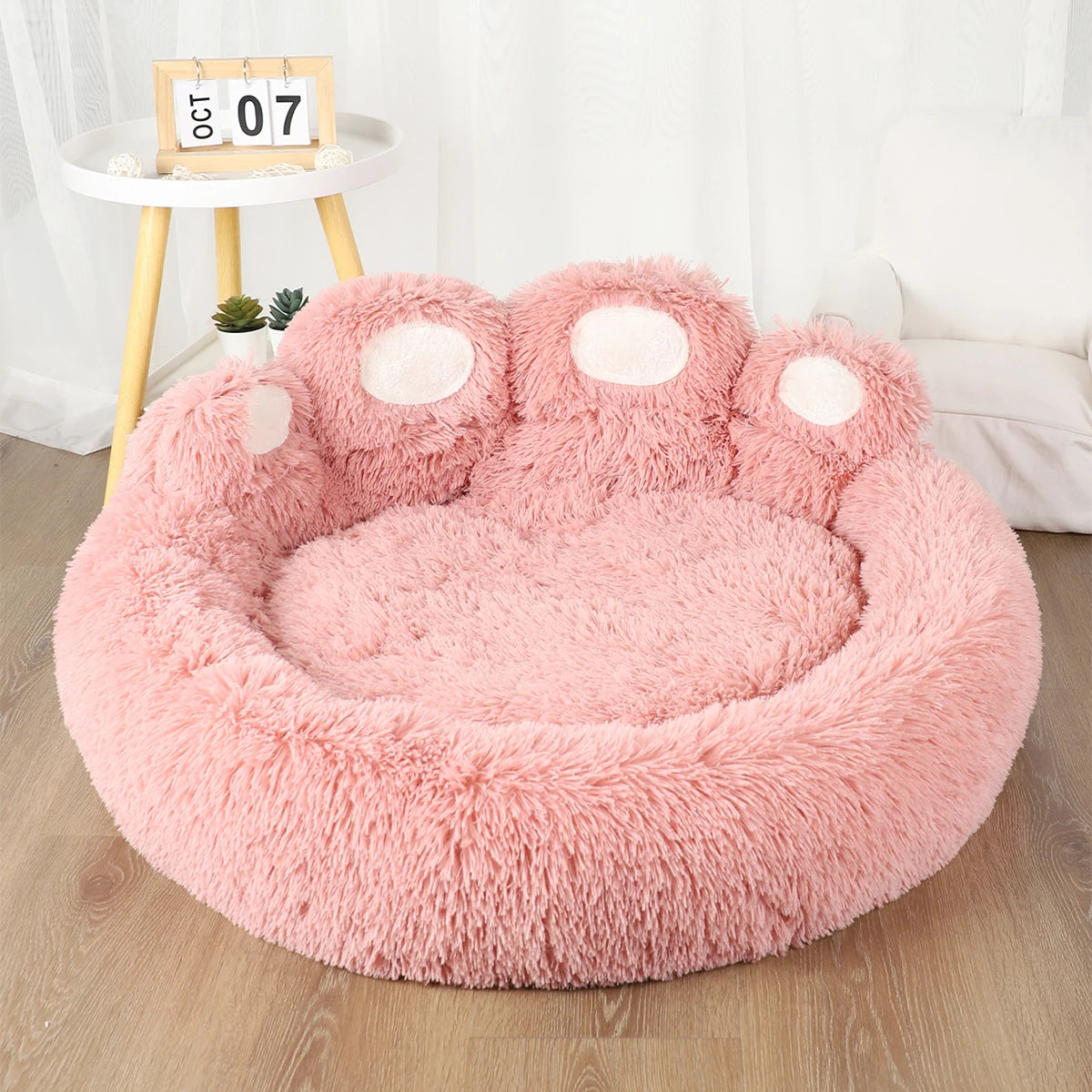 Fluffy Dog Bed - Large Sofa Basket for Dogs, Cats & Puppies