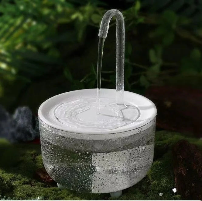 Ultra-Quiet Cat Water Fountain - 1L Capacity with Filter