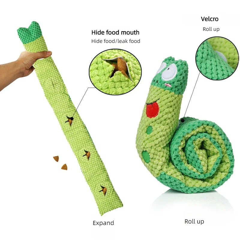 Interactive Snail Puzzle Feeder - Slow Eating & Mental Stimulation Toy