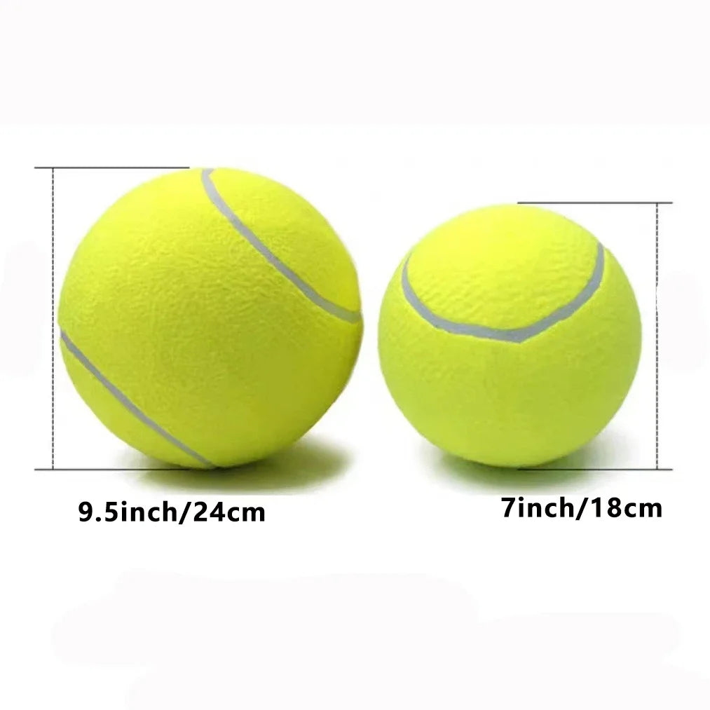Giant Inflatable Tennis Ball - 7/9.5 Inch with Air Pump