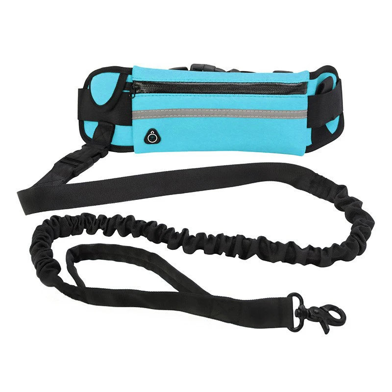 Hands Free Dog Leash - Running Walking Reflective with Waist Bag
