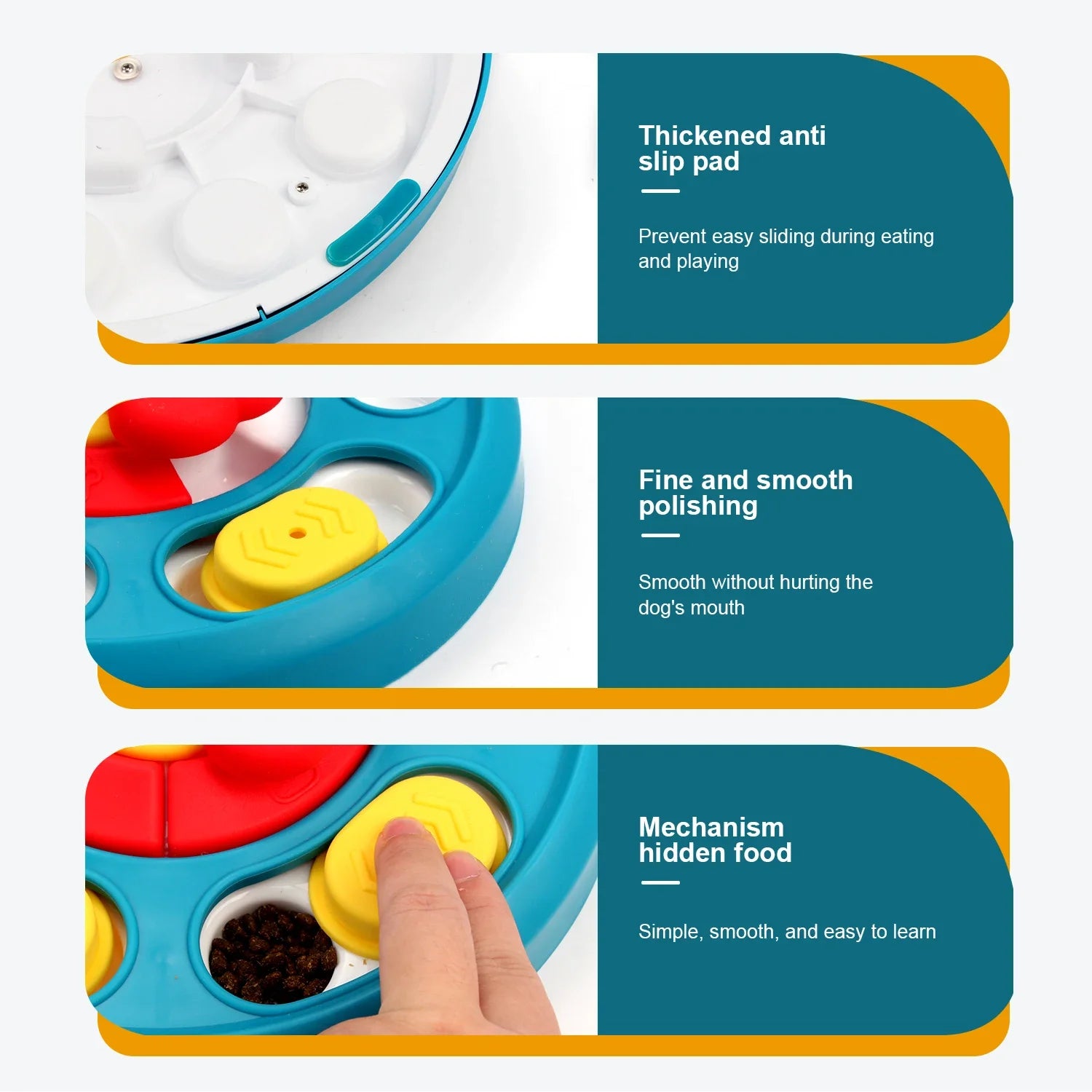 Puzzle Slow Feeder - IQ Training Food Dispenser & Licking Plate