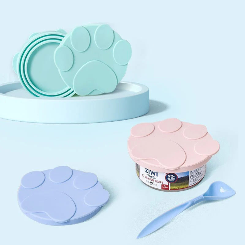 Portable Silicone Pet Food Lid - 2-in-1 Sealer Spoon for Fresh Storage