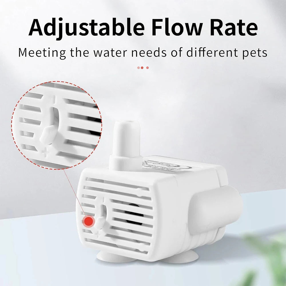 5V USB Water Pump - Cat Fountain Replacement Pump with Light