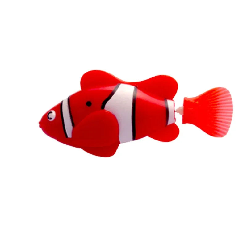 LED Swimming Robot Fish - Interactive Glowing Cat Toy