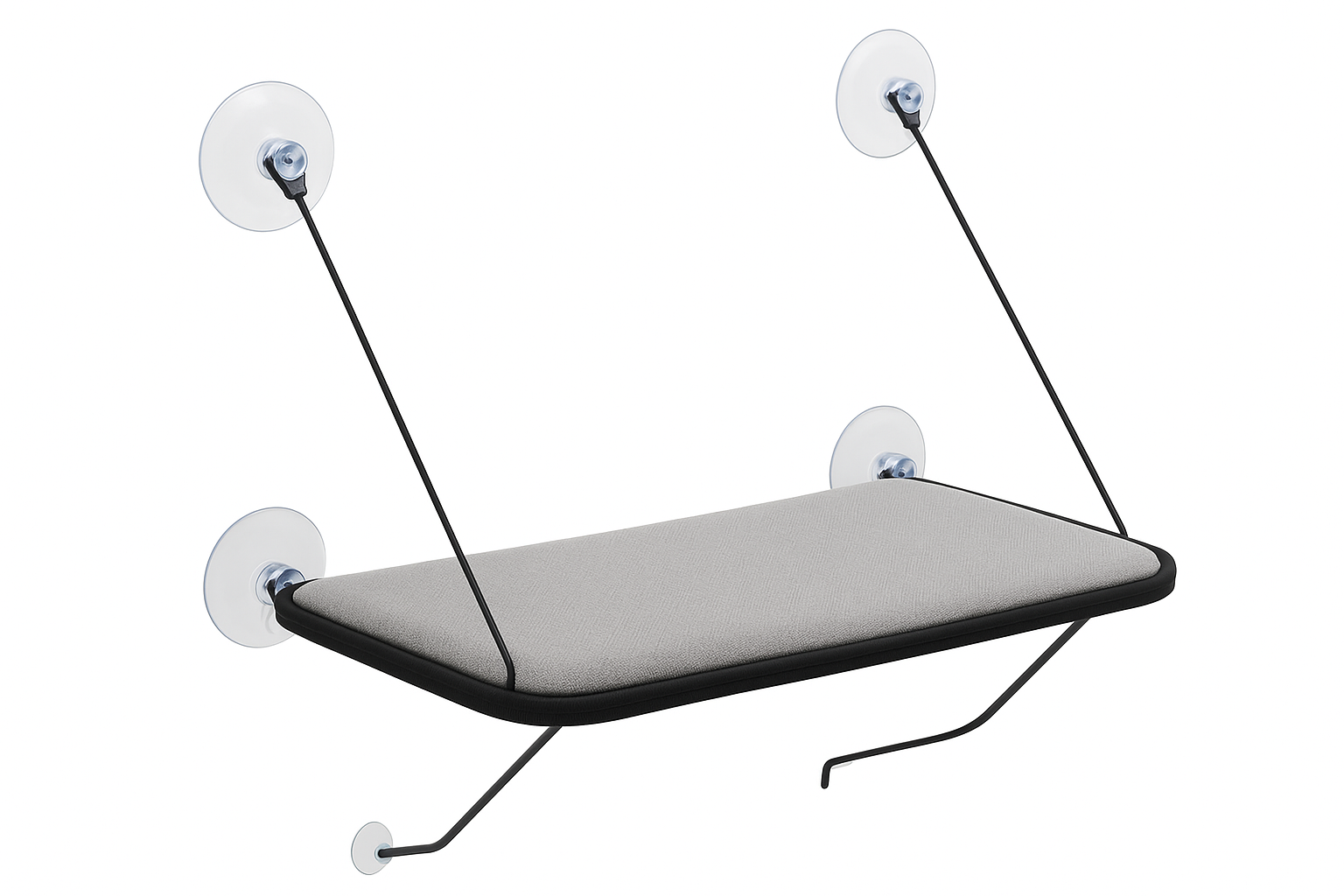 Cat Window Perch - Sturdy Suction Cup Bed with 360° View