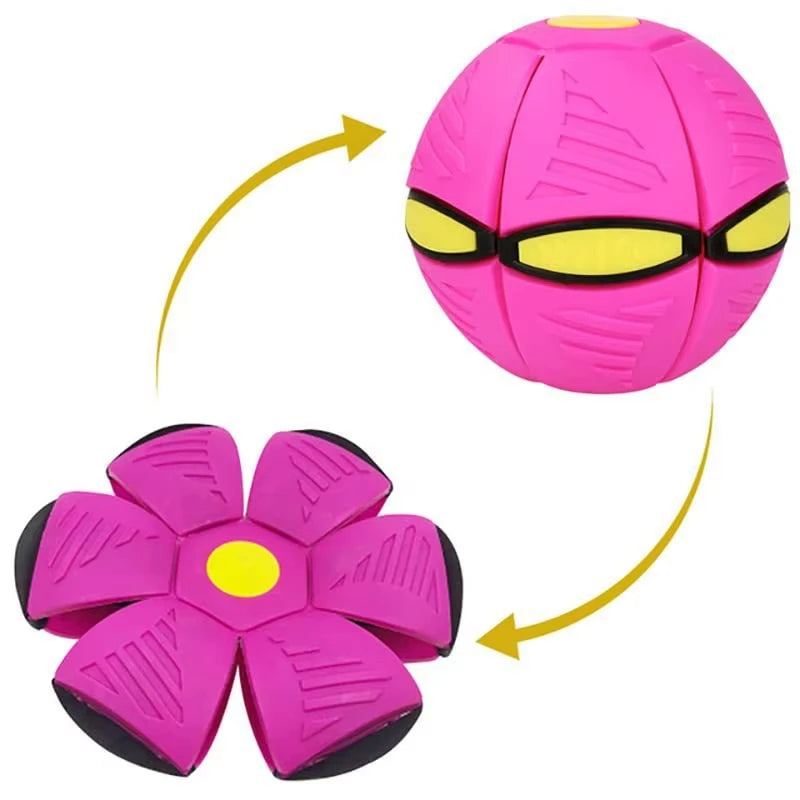 Magic Flying Saucer Ball - Transforming Interactive Pet Toy
