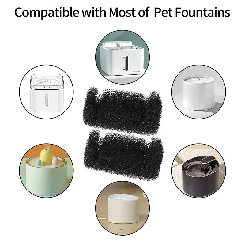 Pet Drinking Sponge Filters - 1/4/10 Pack for Water Fountains