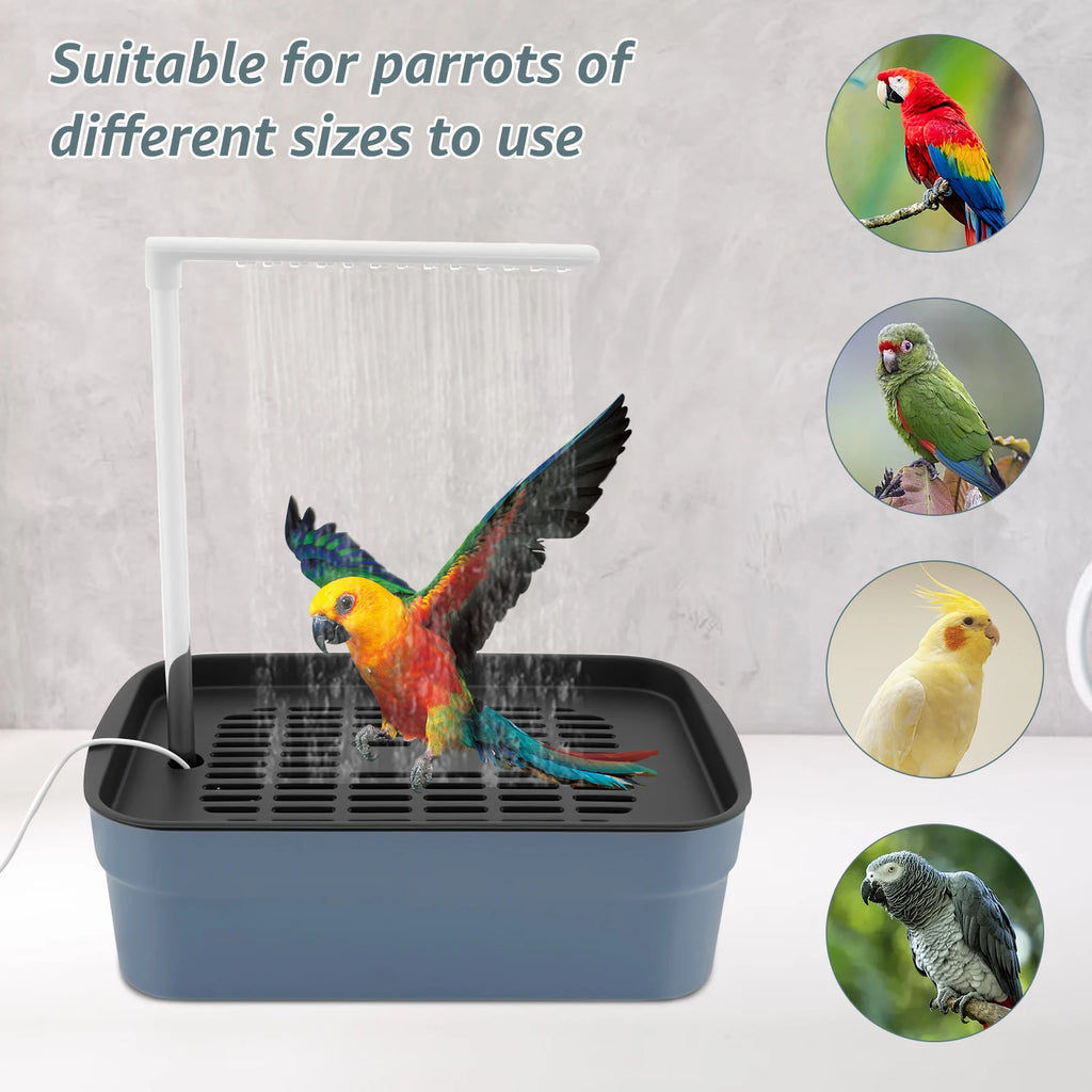 Automatic Bird Bath Fountain - Electric Spa for Parrots & Birds