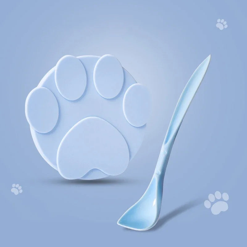 Portable Silicone Pet Food Lid - 2-in-1 Sealer Spoon for Fresh Storage