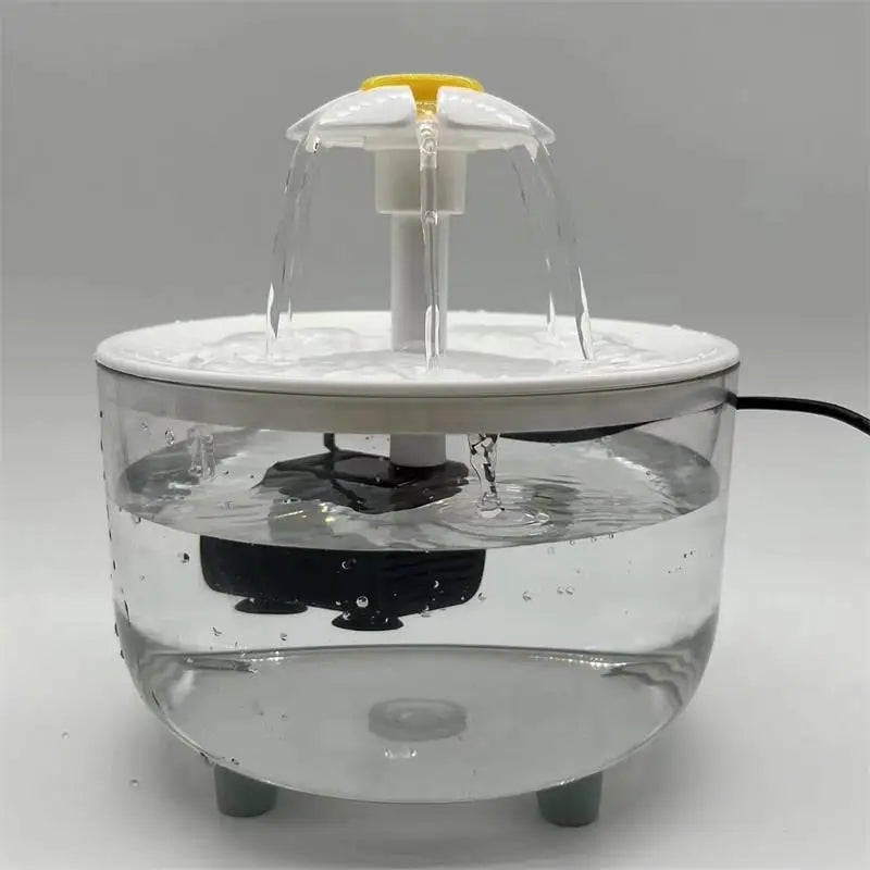 Ultra-Quiet Cat Water Fountain - 1L Capacity with Filter