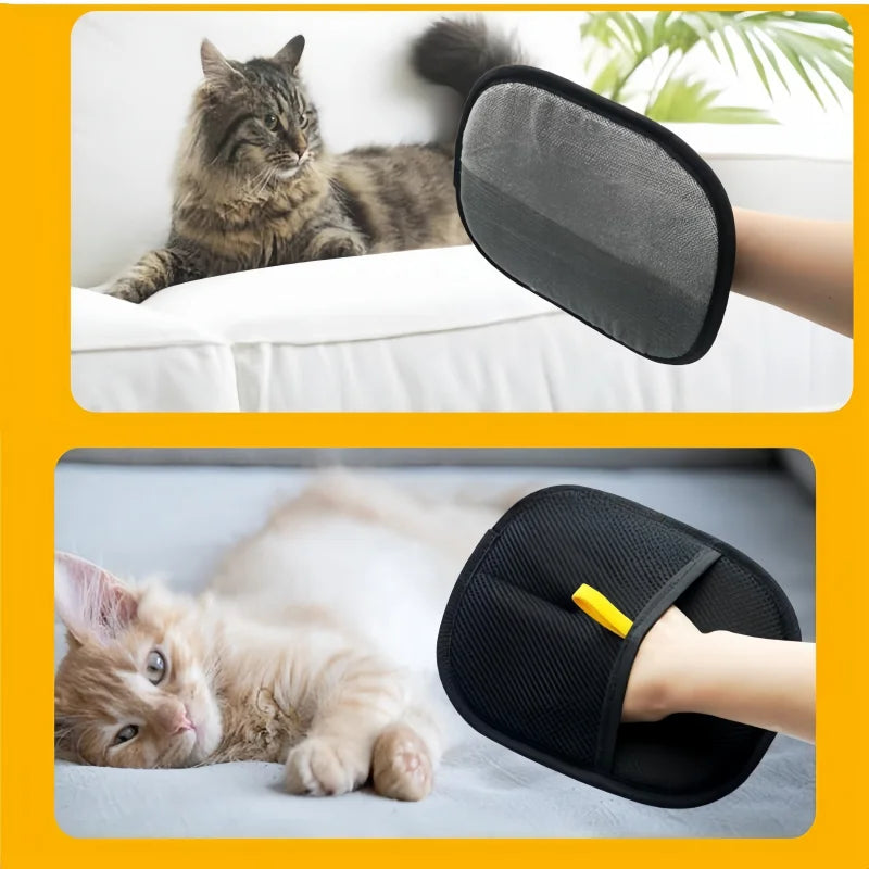 Magic Pet Hair Removal Gloves - Electrostatic Grooming Tool