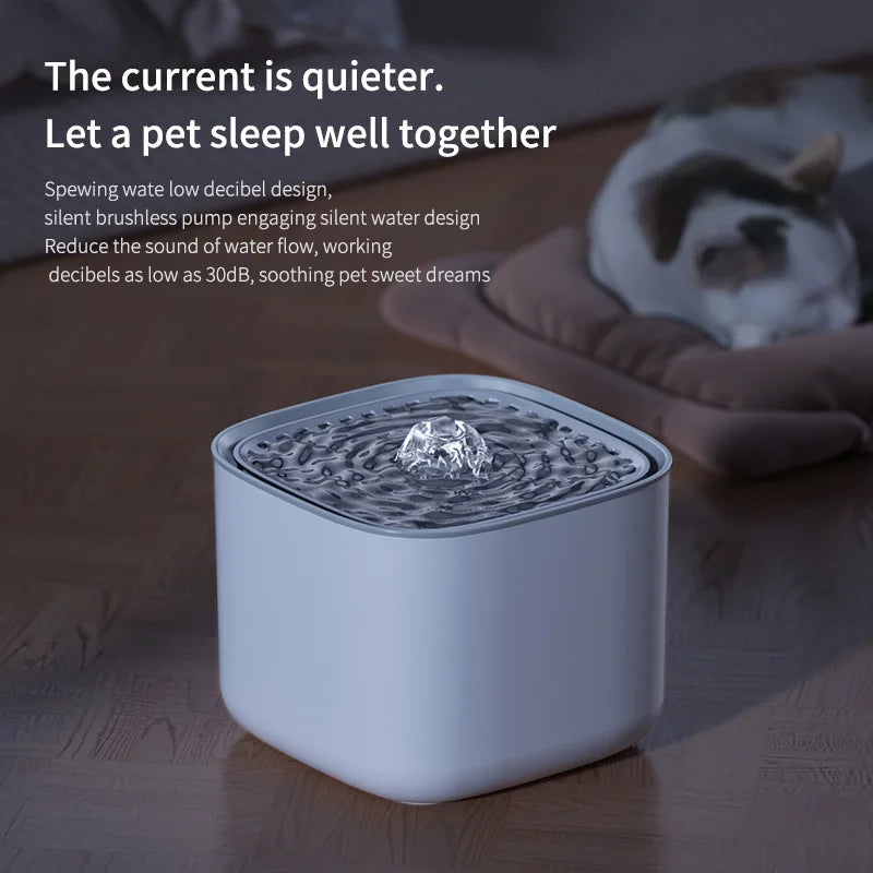 3L Pet Water Fountain - USB Electric with Automatic Induction & Filtering